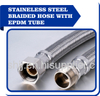 Stainless steel braided hose with EPDM tube