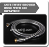 Anti-twist shower hose with chromed
