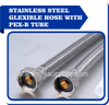 Stainless steel braided hose with pex-b inner tube