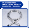 Stainless steel double lock shower hose