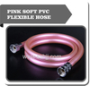 Pink soft pvc shower hose